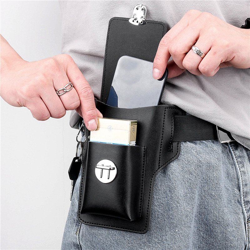 Phone Belt Bag For Men Bags Ce - Leather Wallet Men review and price