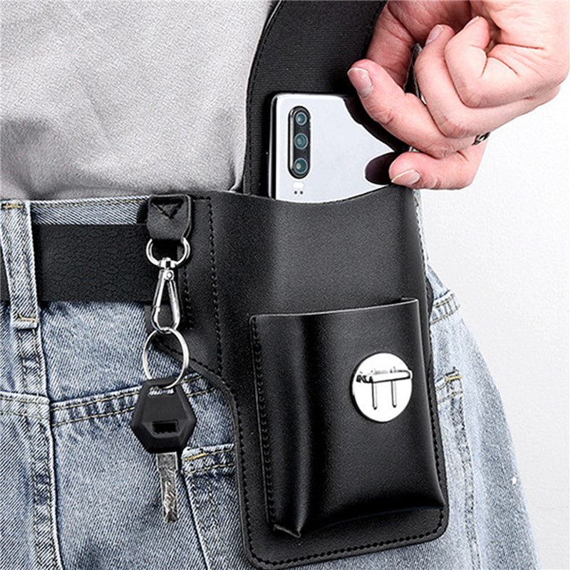 Phone Belt Bag For Men Bags Ce - Leather Wallet Men review and price