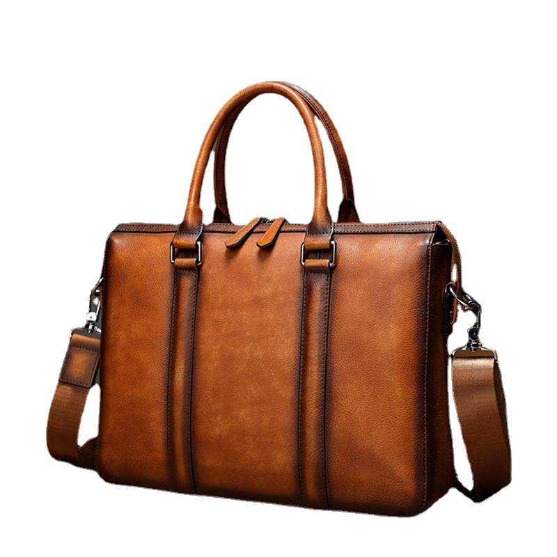 YETTIES Business Top Grain Lea - Leather Briefcase review and price