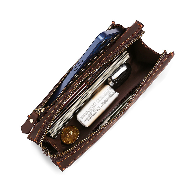 Men's Clutches Long Handbag Bu - Leather Wallet Men review and price