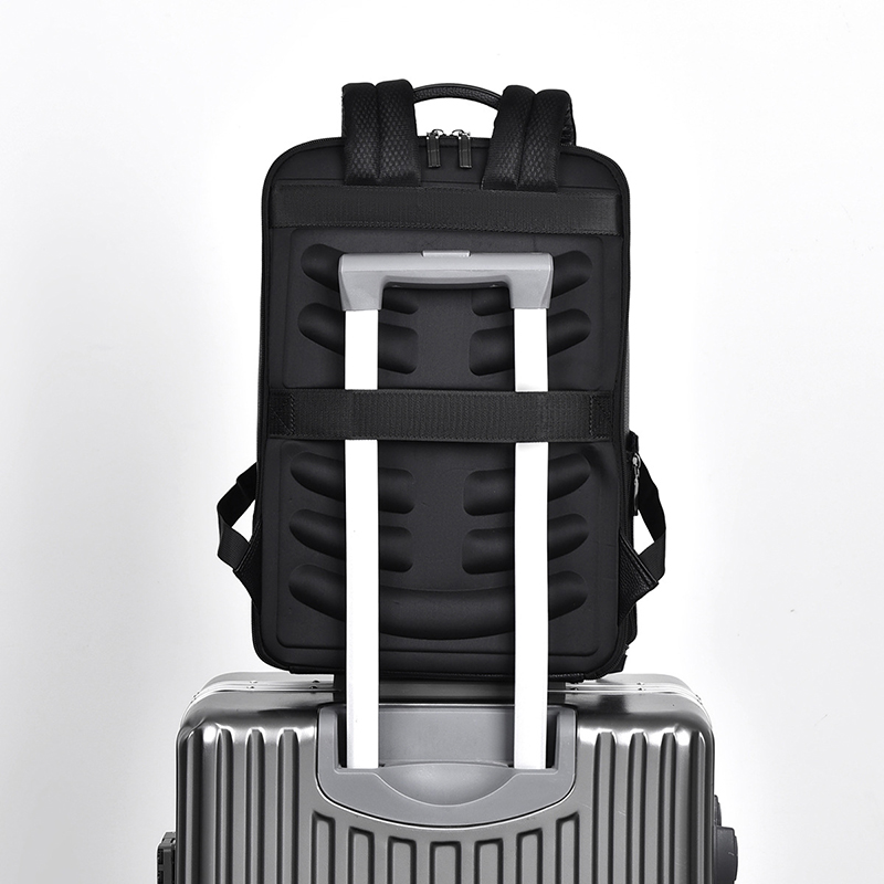 PU Leather Men's Backpack USB  - Leather Briefcase review and price