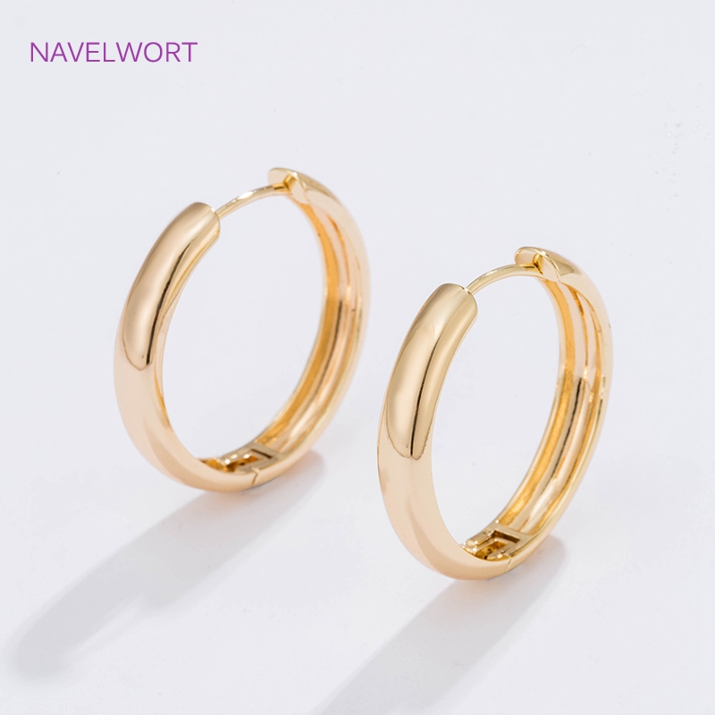 6 Sizes Gold Plated Circle Hoo - Gold Plated Jewelry review and price