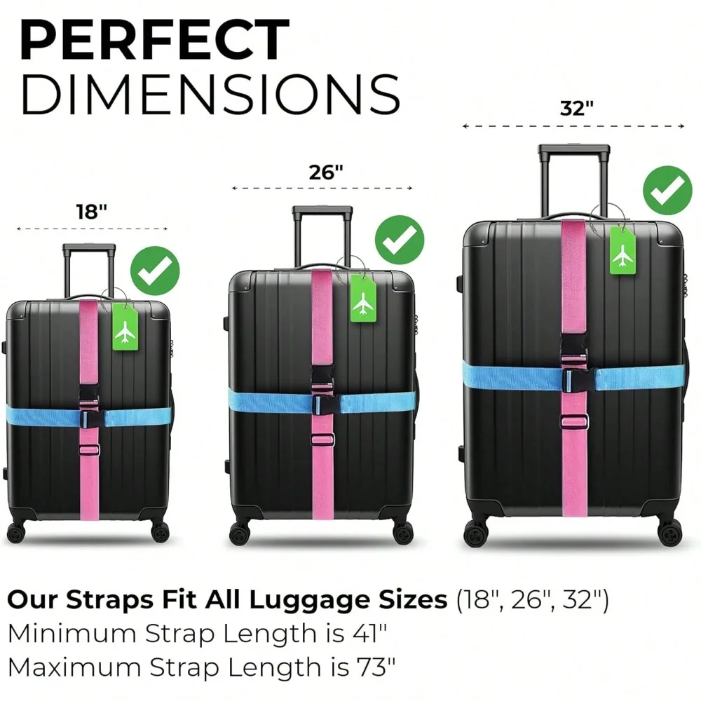 Luggage Strap Set with Luggage - Travel Luggage Set review and price