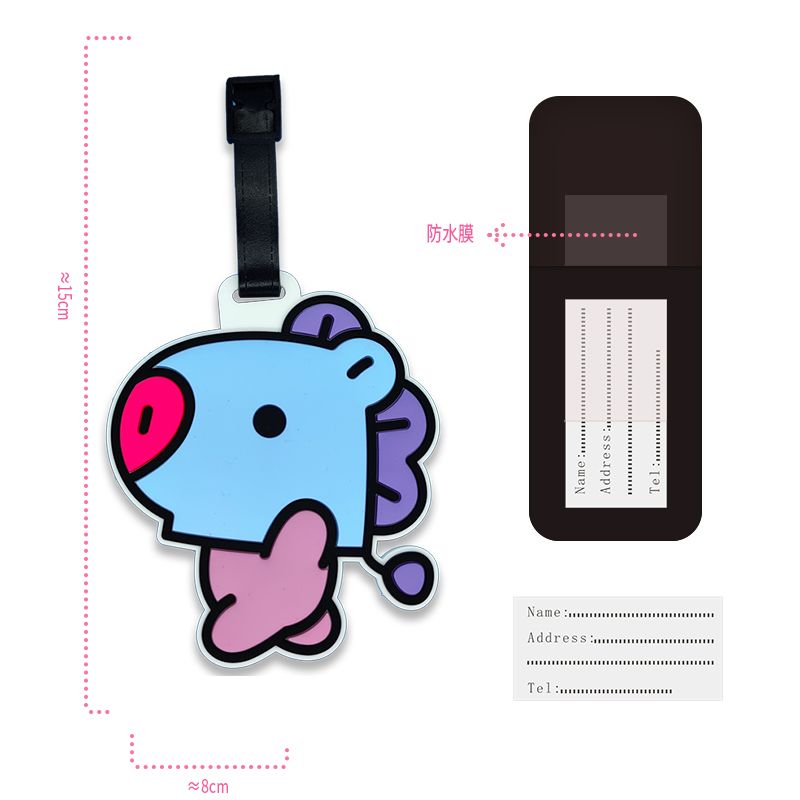 BT21 cartoon cute keychain Kaw - Travel Luggage Set review and price