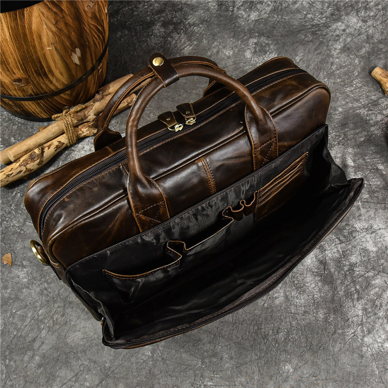 Luxury Genuine Leather Handbag - Leather Briefcase review and price