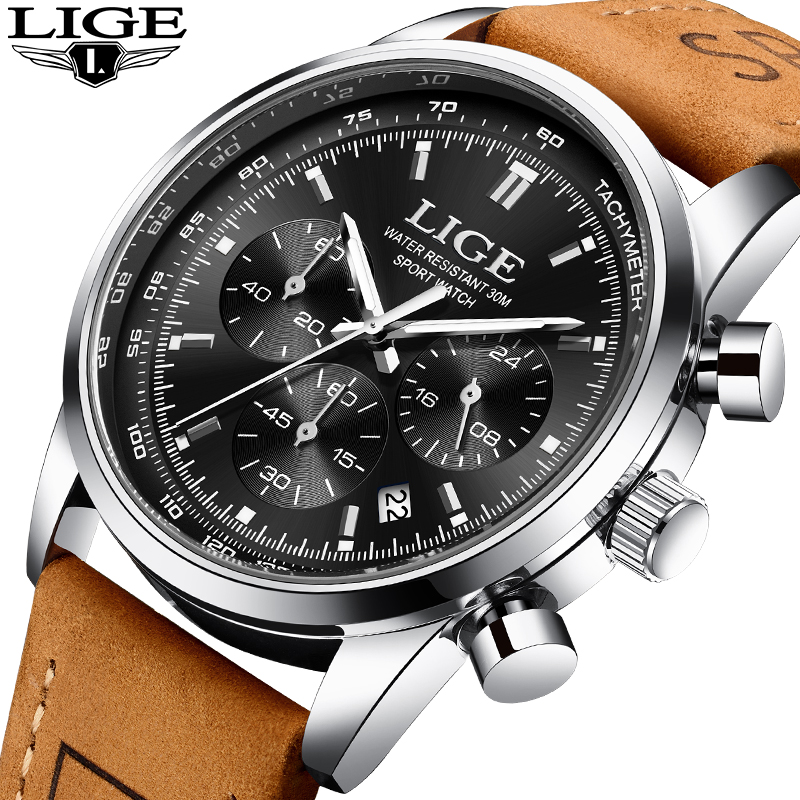 LIGE Outdoor Luxury Quartz Wat - Luxury Watch Men review and price