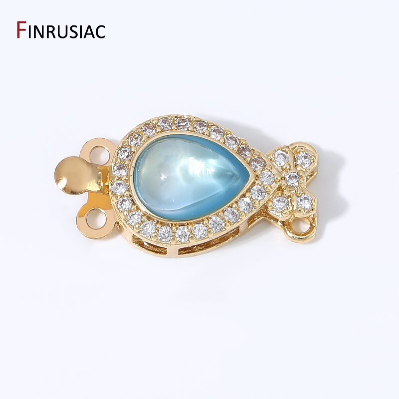 18K Gold Plated Brass Pear Opa - Gold Plated Jewelry review and price