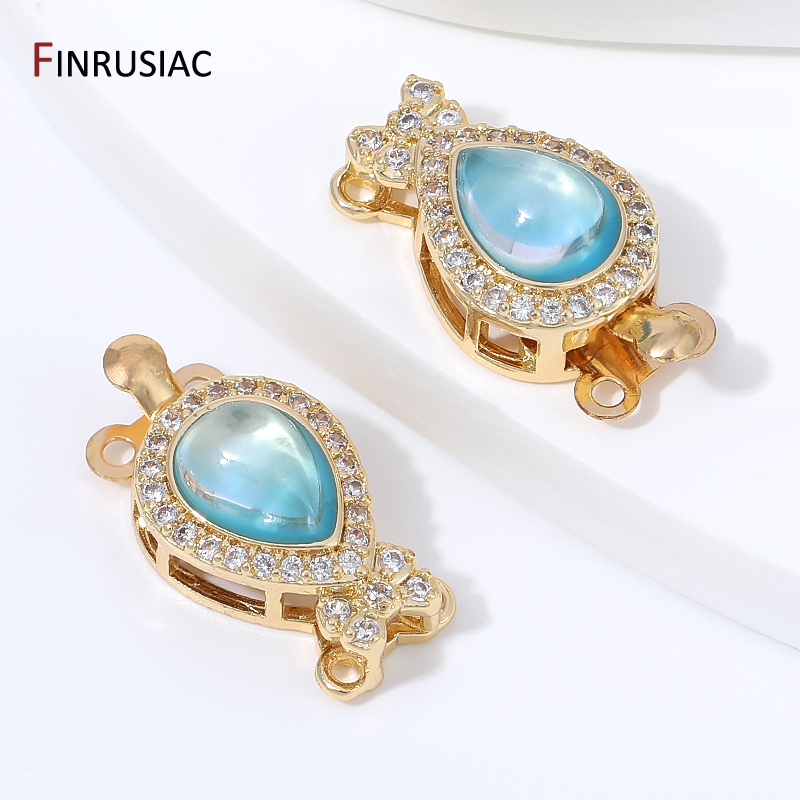 18K Gold Plated Brass Pear Opa - Gold Plated Jewelry review and price