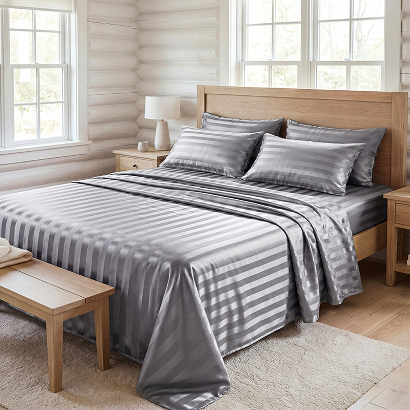 Wrinkle Resistant Striped Sati - Silk Pillowcase review and price
