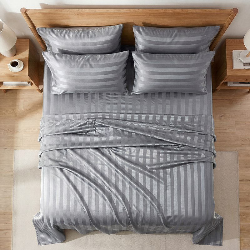 Wrinkle Resistant Striped Sati - Silk Pillowcase review and price