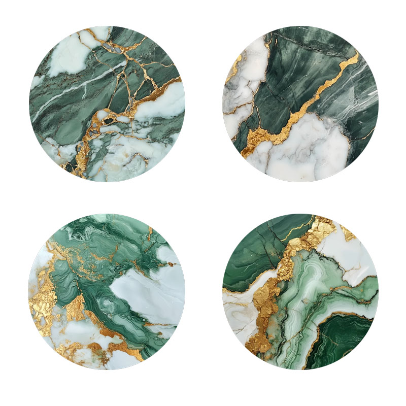 4 Pieces of Marble Pattern Pri - Marble Coaster Set review and price