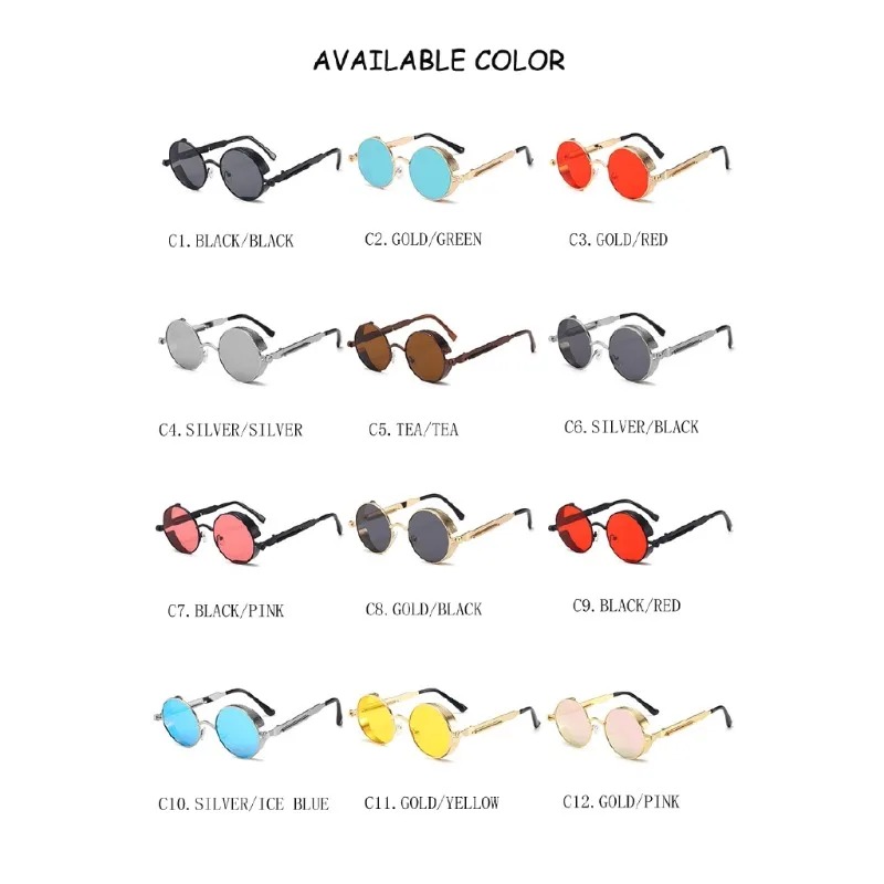 New Metal Steampunk Sunglasses - Designer Sunglasses review and price