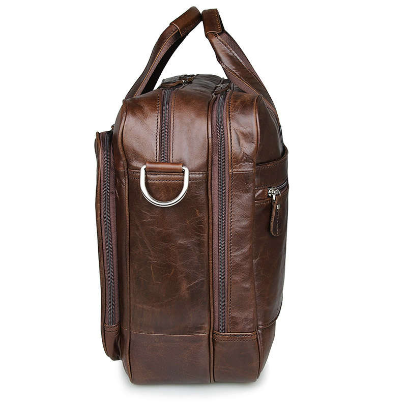 LACHIOUR Genuine Leather Men B - Leather Briefcase review and price