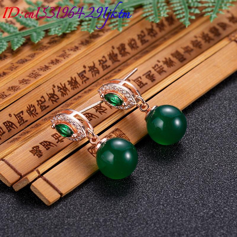 Natural Jade Bead Earrings Fas - Gold Plated Jewelry review and price