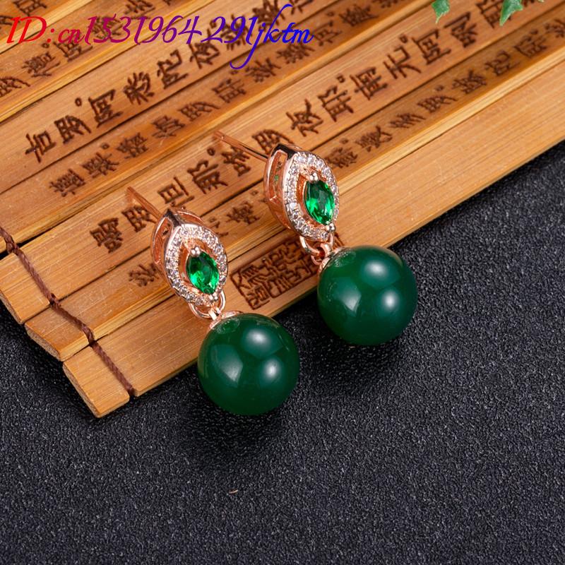 Natural Jade Bead Earrings Fas - Gold Plated Jewelry review and price